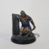 Wounded militia set 4 miniatures 32mm pre-supported print image