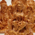Lakshmi on a Lotus Throne print image
