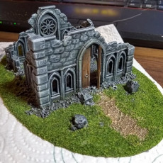 Picture of print of Gothic ruin
