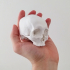 Human Skull remix print image