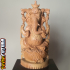 Ganesh on Lotus with Crescent moon Crown image