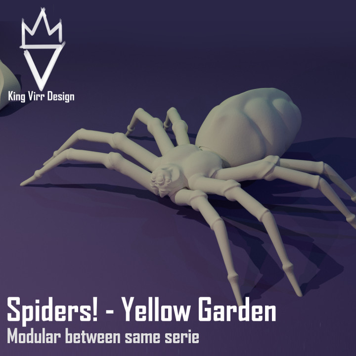 Spiders! Yellow Garden Spider - Modular spider's Cover