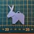 Keychain donkey origami image