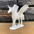 Winged unicorn print image
