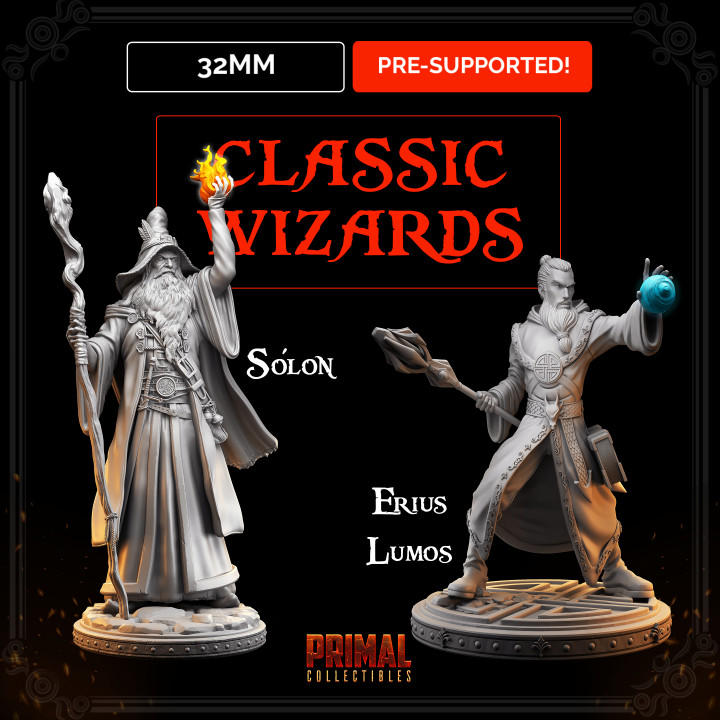 $8.00Classic Wizards (Erius Lumos & Solon)-MASTERS OF DUNGEONS QUEST