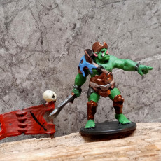 Picture of print of Orc warrior presupported