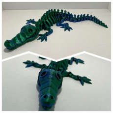 Picture of print of Cute Flexi Print-in-Place Crocodile