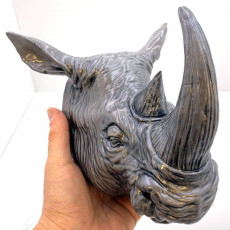 Picture of print of Rhino Head