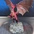 Adult Fire Dragon / Classic Mountain Encounter / Red Flame Drake print image