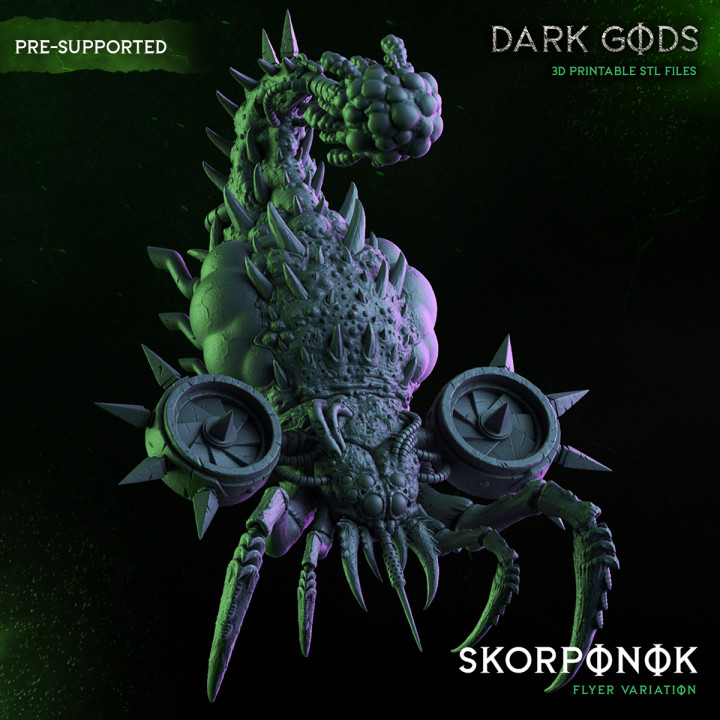 Skorponok Flyer - Dark Gods's Cover