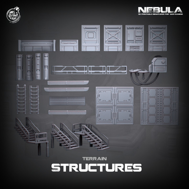 SciFi Structures (Pre-Supported) | Nebula's Cover