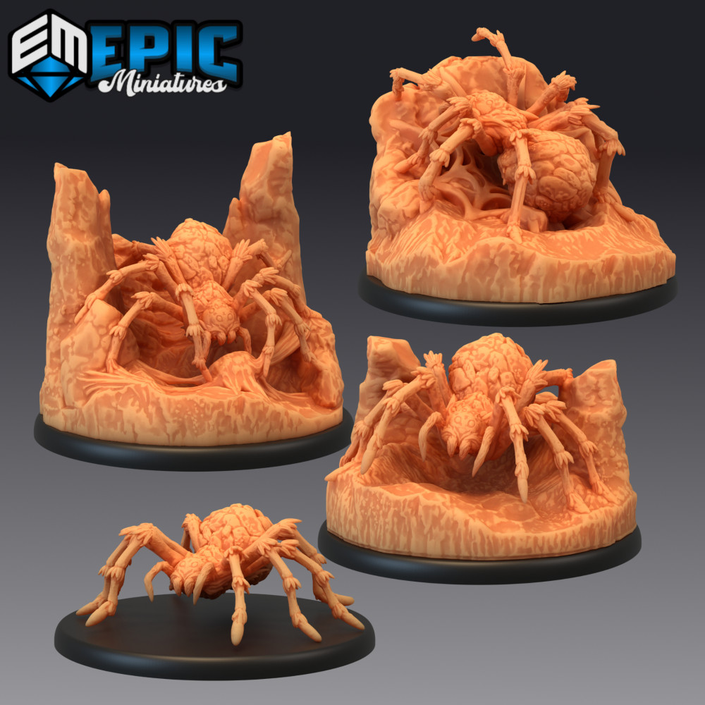 Image of Giant Rock Spider Set / Mountain Arachnid