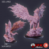 Winged Wolf Set / Dire Sky Wolves / Wild Flying Beast / Mountain Encounter image