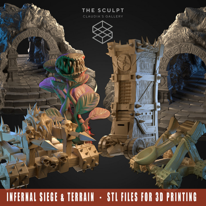 Infernal Siege & Gaming Terrain STL's Cover