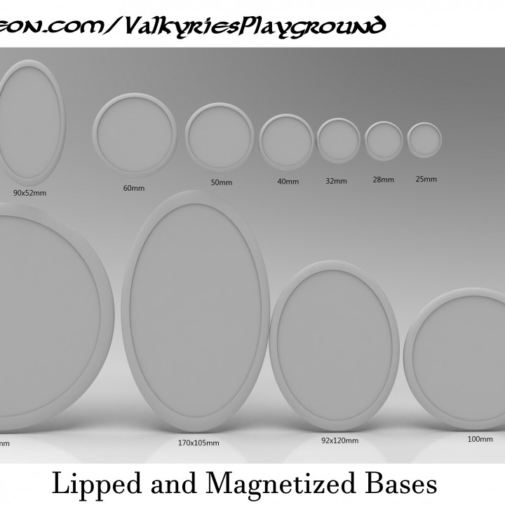 Lipped Magnetic Bases