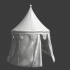 Medieval round tent image