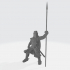 Medieval knight with lance/banner image