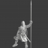 Medieval knight with lance/banner image