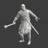 Medieval knight with mace and dagger 3D print model image