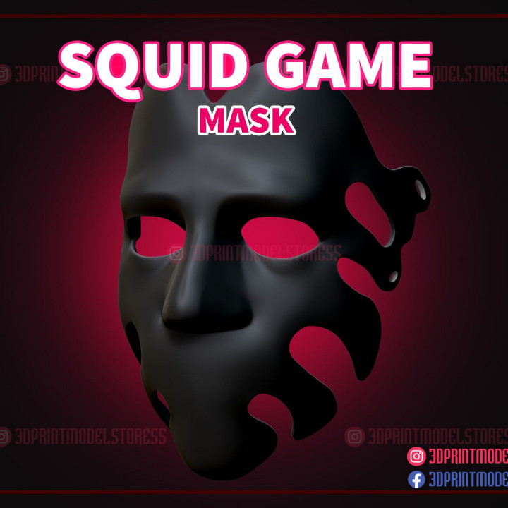 Squid Game Number 29 Mask - Squid Game Mask 3D Print Model