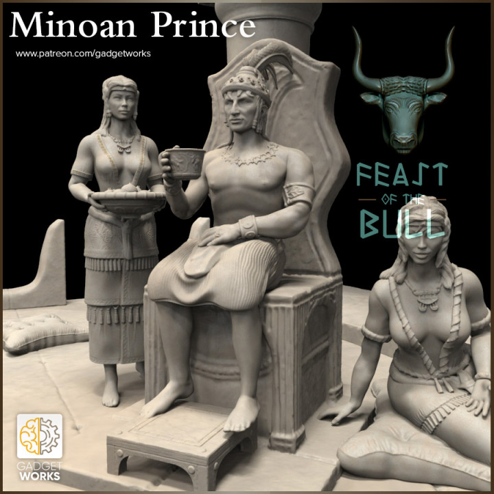 $6.00Minoan Palace Nobles - 3 figure set