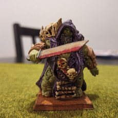 Picture of print of Plague Ogre Shaman & Decay Beast (pre-supported)