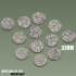 32mm Round Cracked Earth Bases ( X 13 ) image