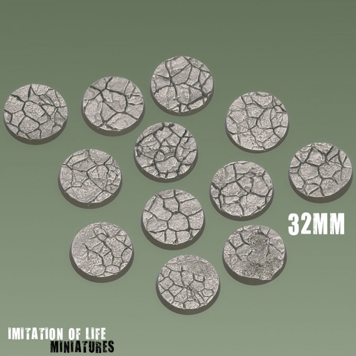 $2.0032mm Cracked Earth Bases ( 12)