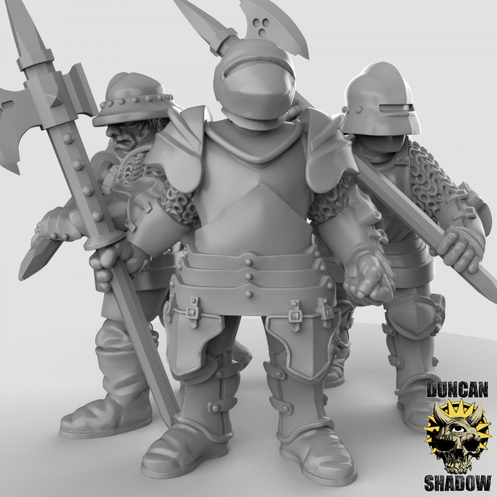 $6.50Man at Arms Knights with Polearms (pre supported)