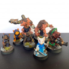 Picture of print of Mousle Rangers with Daggers (pre supported)
