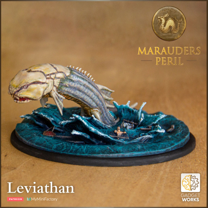 $8.00Leviathan - giant sea monster with shipwreck ocean base