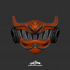 Cyber Samurai mask - single and multimaterial image