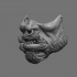 Orc mask - single and multimaterial image