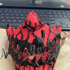Picture of print of Symbiote mask - single and multimaterial