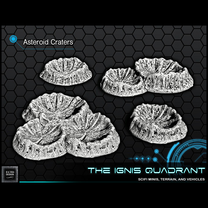 Asteroid Craters [Support-free]