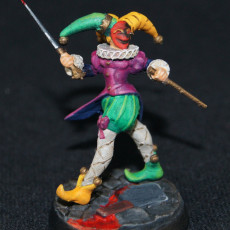 Picture of print of Old City Jester Harlequin of the Smiling Lamb