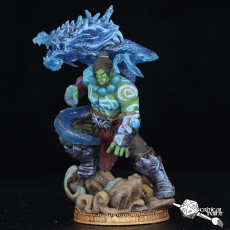 Picture of print of Dragon Spirit Orc Monk - Draak