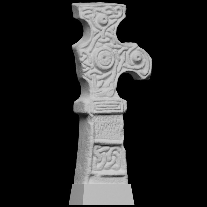 Anglo-Saxon stone cross-head