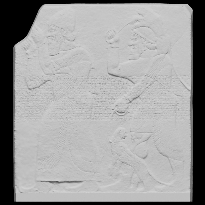 Tribute-bearers Assyrian relief