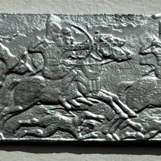 Picture of print of Crossing a river Assyrian relief