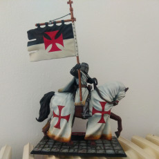Picture of print of Teutonic Order Standard Bearer Brother Knight