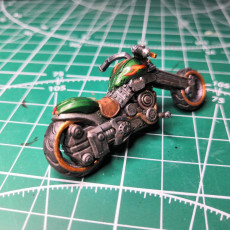 Picture of print of Cyberpunk - Terry G. on motorbike - The Tribe