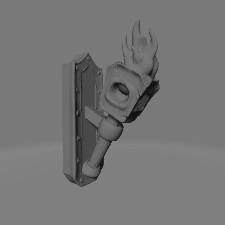 Stylised dungeon torch