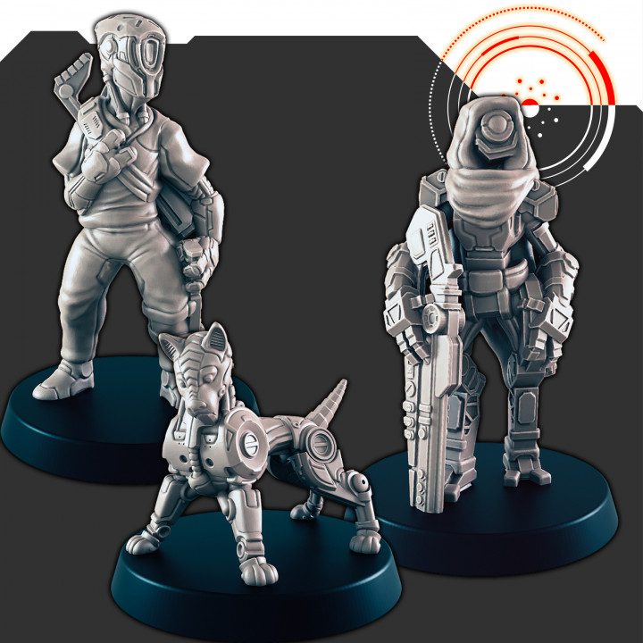 $3.00Sci-fi Droid Hunters and Cyber Pooch [Support-free]