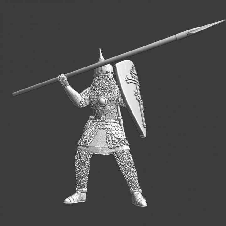 $5.00Medieval Russian Heavy infantry with spear