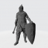 Medieval Noble Russian Knight with mace and cross shield image