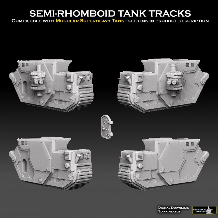 $3.00Semi- Rhomboid Tank Tracks