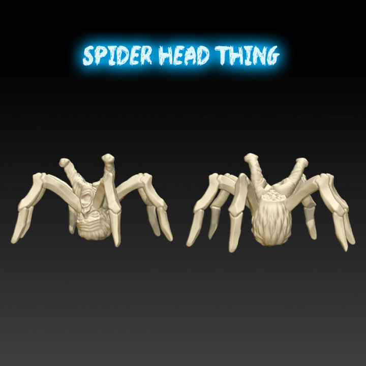 3D Printable Spider Head Thing by FComin