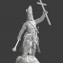 Bishop with great helmet and large cross image