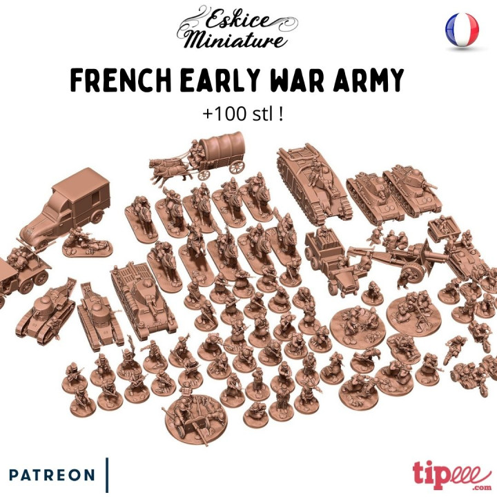 French ARMY - 28mm for wargame's Cover